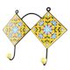 Turquoise Sunflower Ceramic Tiles Hook